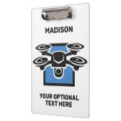 Individuelle Name- und Textdrossel Klemmbrett (Links)