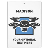 Individuelle Name- und Textdrossel Klemmbrett (Rückseite)