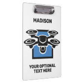 Individuelle Name- und Textdrossel Klemmbrett (Rechts)