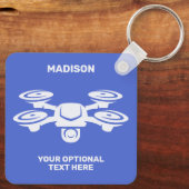 Individuelle Name- und Textdrossel Schlüsselanhänger (Rückseite)