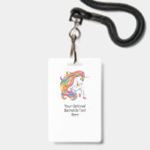 Individuelle Name- und Textfarben Ausweis (Rückseite mit Lanyard)