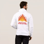 Individuelle Name- und TextFIRE Hoodie (Schwarz voll)