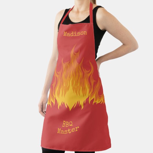Individuelle Name- und TextFIRE-Schürze Schürze (InSitu)