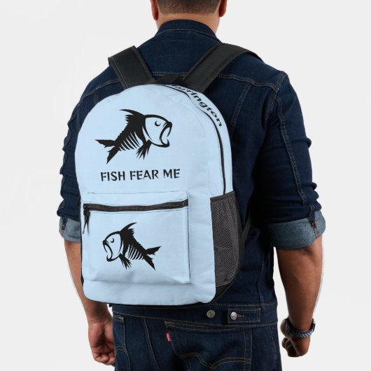 Individuelle Name- und Textfisch Bedruckter Rucksack (Insitu (Modell))