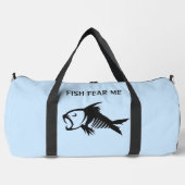 Individuelle Name- und Textfisch Duffle Bag (Vorderseite)