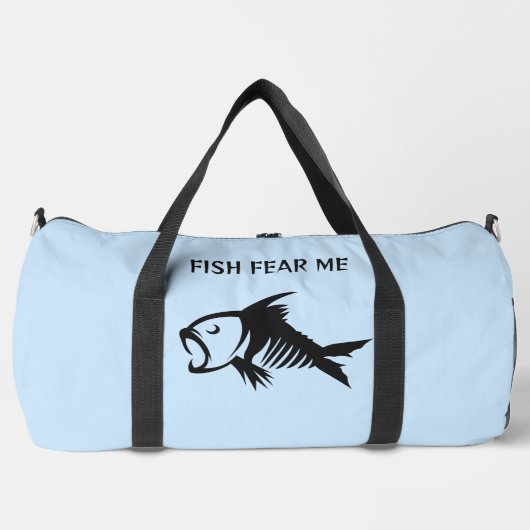 Individuelle Name- und Textfisch Duffle Bag (Vorderseite)