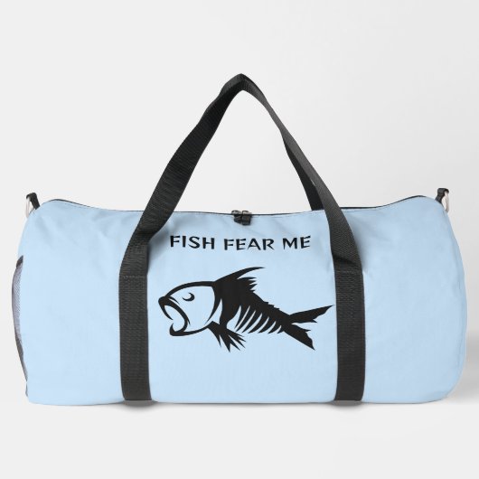 Individuelle Name- und Textfisch Duffle Bag (Rückseite)
