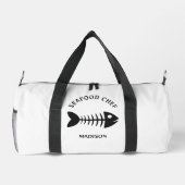 Individuelle Name- und Textfisch Duffle Bag (Rückseite)