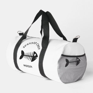 Individuelle Name- und Textfisch Duffle Bag