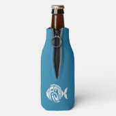 Individuelle Name- und Textfisch Flaschenkühler (Flasche Rückseite)