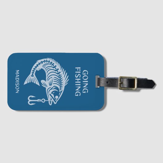Individuelle Name- und Textfisch Gepäckanhänger (Vorderseite (Horizontal))