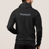 Individuelle Name- und Textfisch Hoodie (Rückseite)