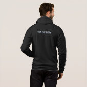 Individuelle Name- und Textfisch Hoodie (Schwarz voll)