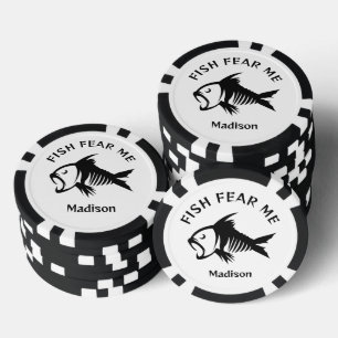 Individuelle Name- und Textfisch Pokerchips