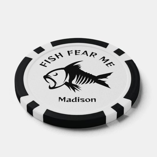 Individuelle Name- und Textfisch Pokerchips (Einzeln)