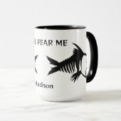 Individuelle Name- und Textfisch Tasse (VorderseiteRechts)