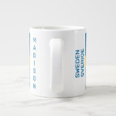 Individuelle Name- und Textflagge Jumbo-Tasse (Rückseite)
