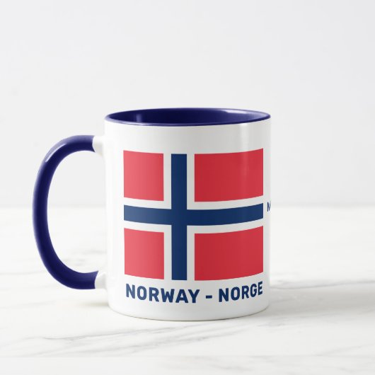 Individuelle Name- und Textflagge Tasse (Links)