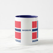 Individuelle Name- und Textflagge Tasse (Zentrum)