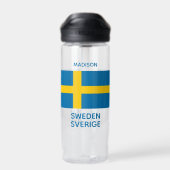 Individuelle Name- und Textflagge Trinkflasche (Rückseite)
