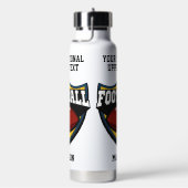 Individuelle Name- und Textfußball-Logo Trinkflasche (rechts)