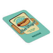 Individuelle Name- und TextHot Dog Magnet (Rechte Seite)