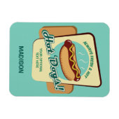 Individuelle Name- und TextHot Dog Magnet (Horizontal)