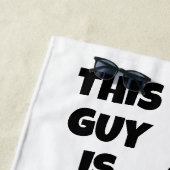 Individuelle Name- und TextHot Dog Strandtuch (Beispiel)