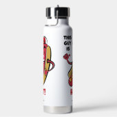 Individuelle Name- und TextHot Dog Trinkflasche (rechts)