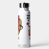 Individuelle Name- und TextHot Dog Trinkflasche (Links)