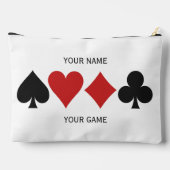 Individuelle Name- und Textkartenplayer Zubehörtasche (Rückseite)