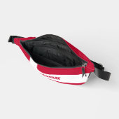 Individuelle Name- und Textmarkierung Dänemark Bauchtasche (Offen)