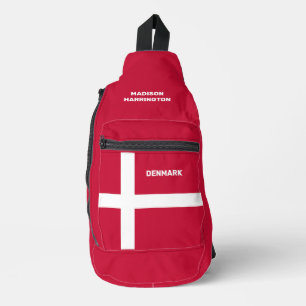 Individuelle Name- und Textmarkierung Dänemark Crossbody Bag