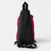 Individuelle Name- und Textmarkierung Dänemark Crossbody Bag (Rückseite)
