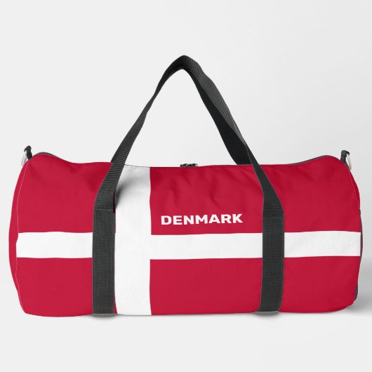 Individuelle Name- und Textmarkierung Dänemark Duffle Bag (Vorderseite)