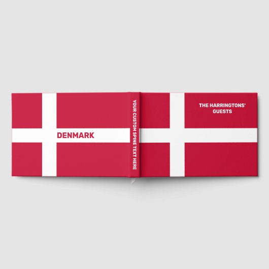 Individuelle Name- und Textmarkierung Dänemark Gästebuch (Voll)