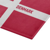 Individuelle Name- und Textmarkierung Dänemark Schneidebrett (Ecke)