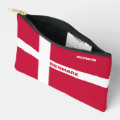 Individuelle Name- und Textmarkierung Dänemark Zubehörtasche (Offen)