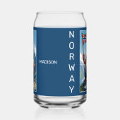 Individuelle Name- und Textnorwegischer Troll Dosenglas (Links)