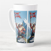 Individuelle Name- und Textnorwegischer Troll Milchtasse (Linke Ecke)