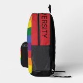 Individuelle Name- und Textrainbow-Prix Bedruckter Rucksack (Rechts)