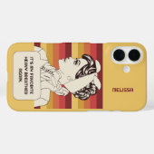 Individuelle Name- und Textrückwärtsfrau Case-Mate iPhone Hülle (Rückseite (Horizontal))