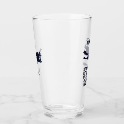 Individuelle Name- und Textskuba Glas (Rechts)