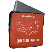 Individuelle Name- und Textskuba Laptopschutzhülle (Vorne Rechts)