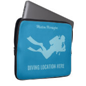 Individuelle Name- und Textskuba Laptopschutzhülle (Vorne Rechts)