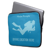Individuelle Name- und Textskuba Laptopschutzhülle (Vorderseite Links)
