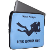 Individuelle Name- und Textskuba Laptopschutzhülle (Vorne Rechts)