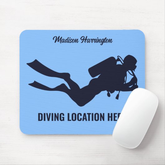 Individuelle Name- und Textskuba Mousepad (Mit Mouse)