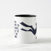 Individuelle Name- und Textskuba Tasse (Zentrum)