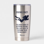 Individuelle Name- und Textskuba Thermobecher (Rückseite)